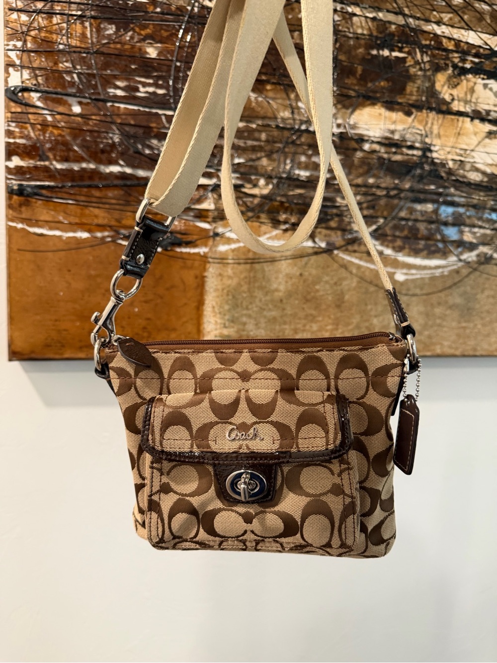 Y2K Coach Penelope Signature Canvas Crossbody Bag